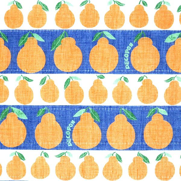 Shirayuki Fukin kitchen cloth in Dekopon, hanging to dry
