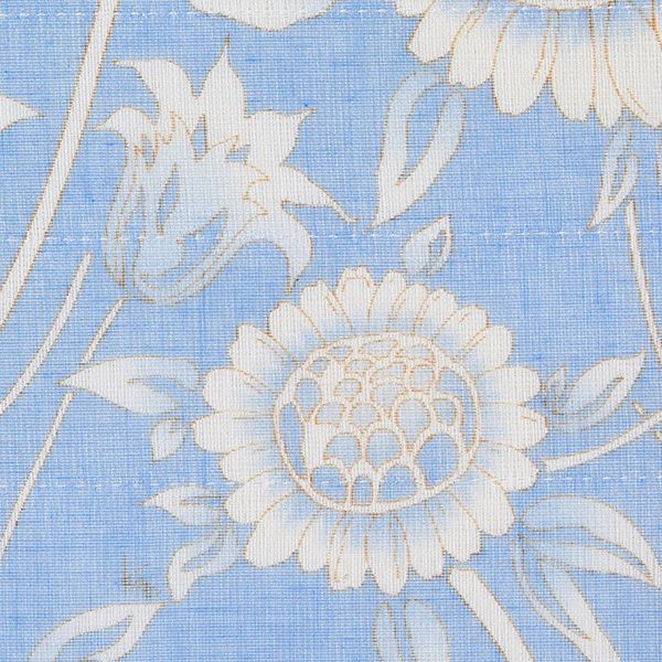Shirayuki Fukin kitchen cloth in Sunflowers Blue hanging to dry