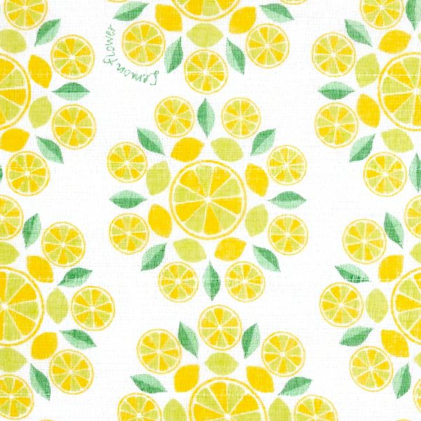 Shirayuki Fukin kitchen cloth in Lemon hanging to dry