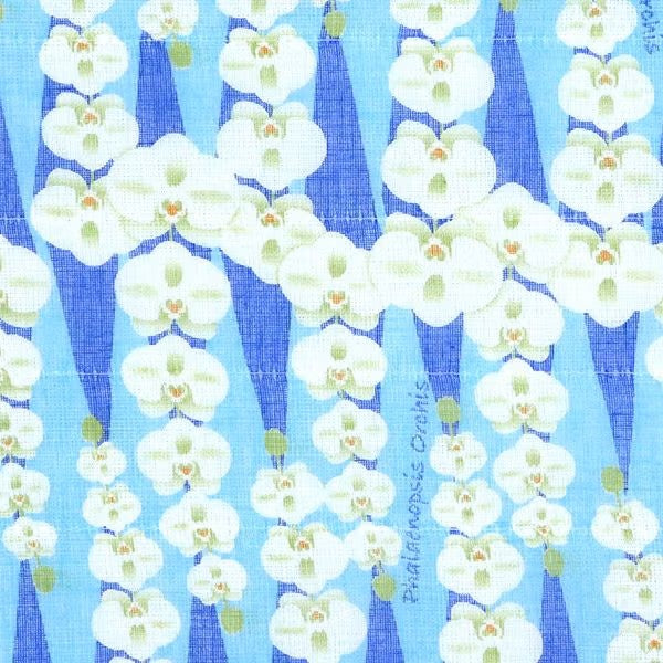 Shirayuki Fukin kitchen cloth in Orchid Blue hanging to dry