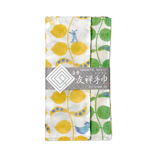 Shirayuki Fukin Tea Towel in Jack and the beanstalk hanging to dry