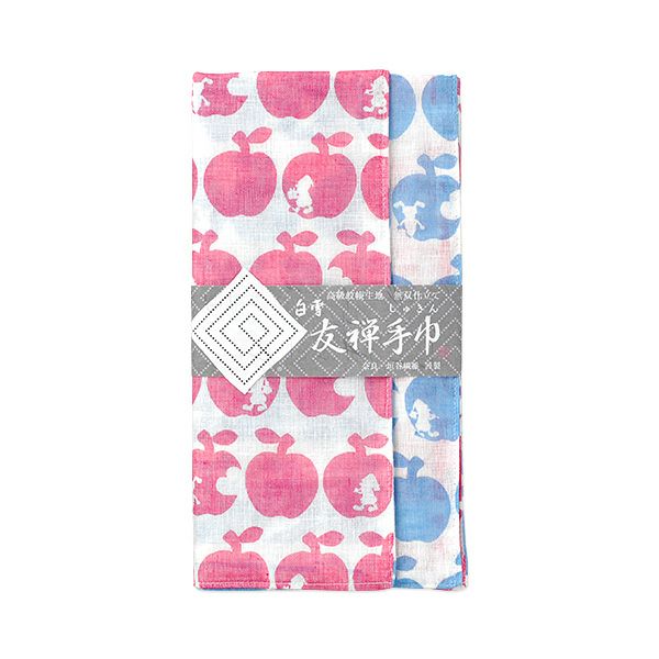 Shirayuki Fukin Tea Towel in Snow White hanging to dry