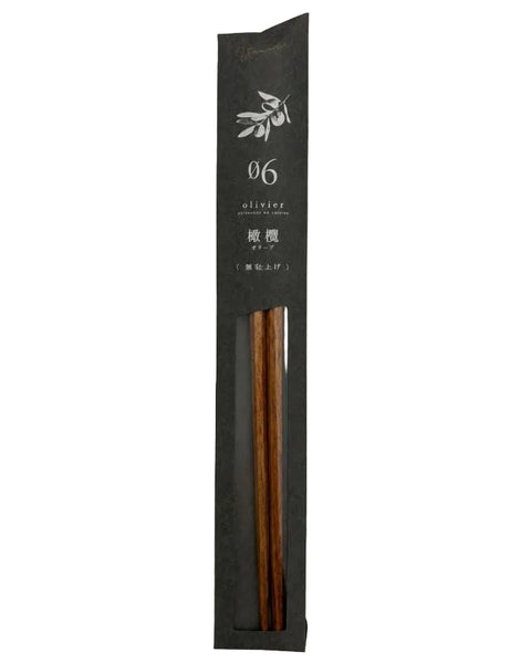 tetoca urushi olive wood chopsticks 23cm with urushi lacquer finish