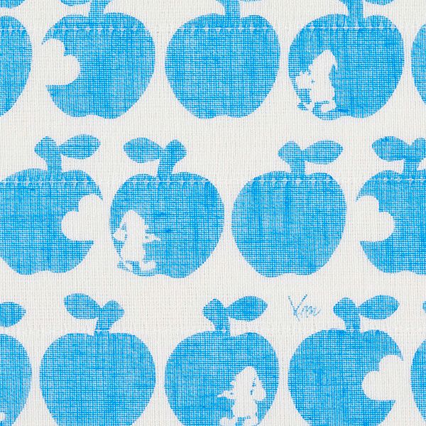 Shirayuki Fukin kitchen cloth in Snow White Blue hanging to dry