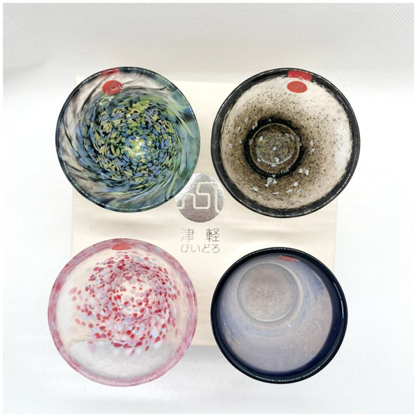 glass sake cups
