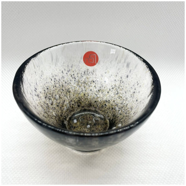 Tsugaru Vidro Masaba mackerel blue glass sake cup